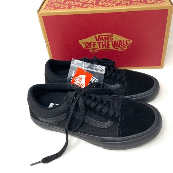 Vans Old Skool Pro Shoes Womens Black Skate Casual Suede Canvas Size VN000ZD41OJ - Picture 7 of 10